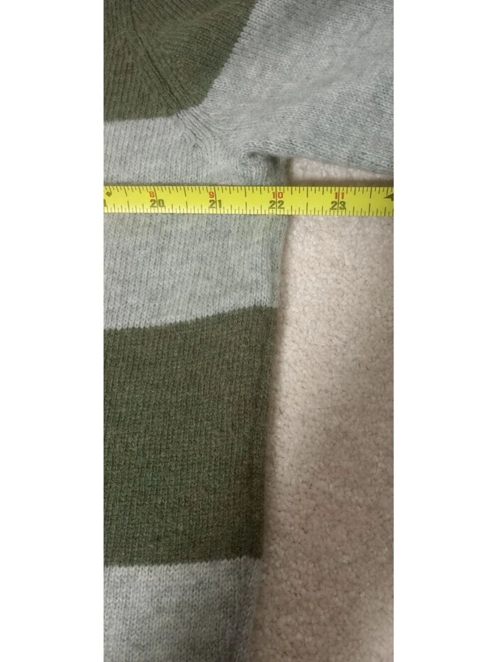 Vintage Y2K J Crew Sweater Mens XL Lambswool Polyamide Crewneck Striped